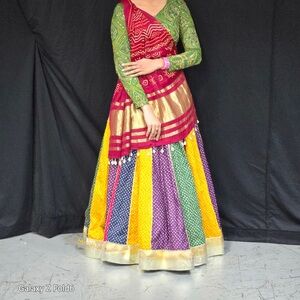 Multicolor Ethnic Women langa Choli